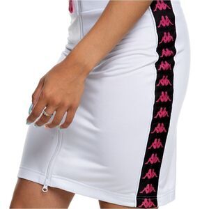 Kappa Banda Aoay White Mini Skirt White Black Slim
